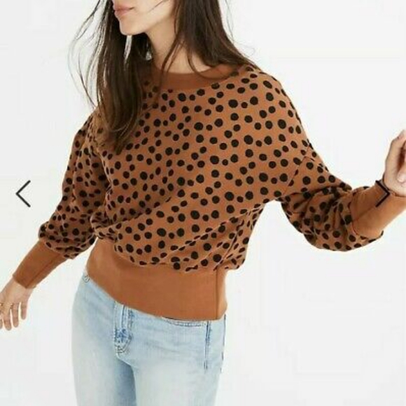 Madewell leopard dot sweatshirt size s - Picture 6 of 6